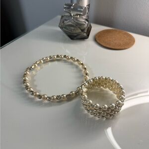 Pearl Bracelet and Choker Set